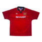 Vintage Manchester United Umbro 1994 - 1996 Home Football Shirt Sharp Red Size XL