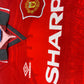 Vintage Manchester United Umbro 1994 - 1996 Home Football Shirt Sharp Red Size XL
