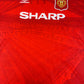 Vintage Manchester United Umbro 1994 - 1996 Home Football Shirt Sharp Red Size XL