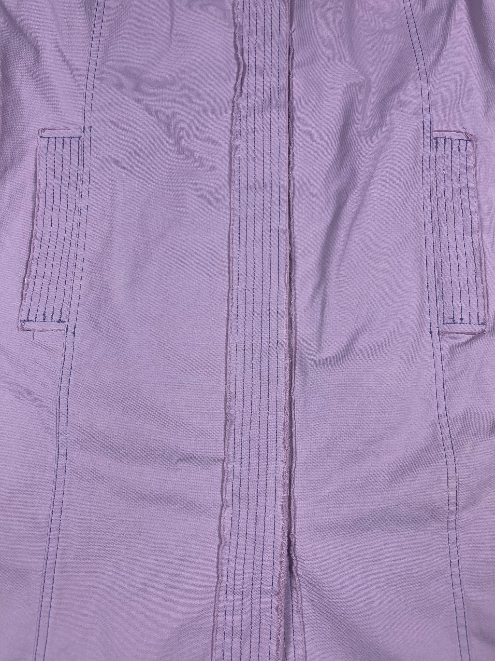 Vintage Moschino Coat Made in Italy Cotton Pink- Lilac