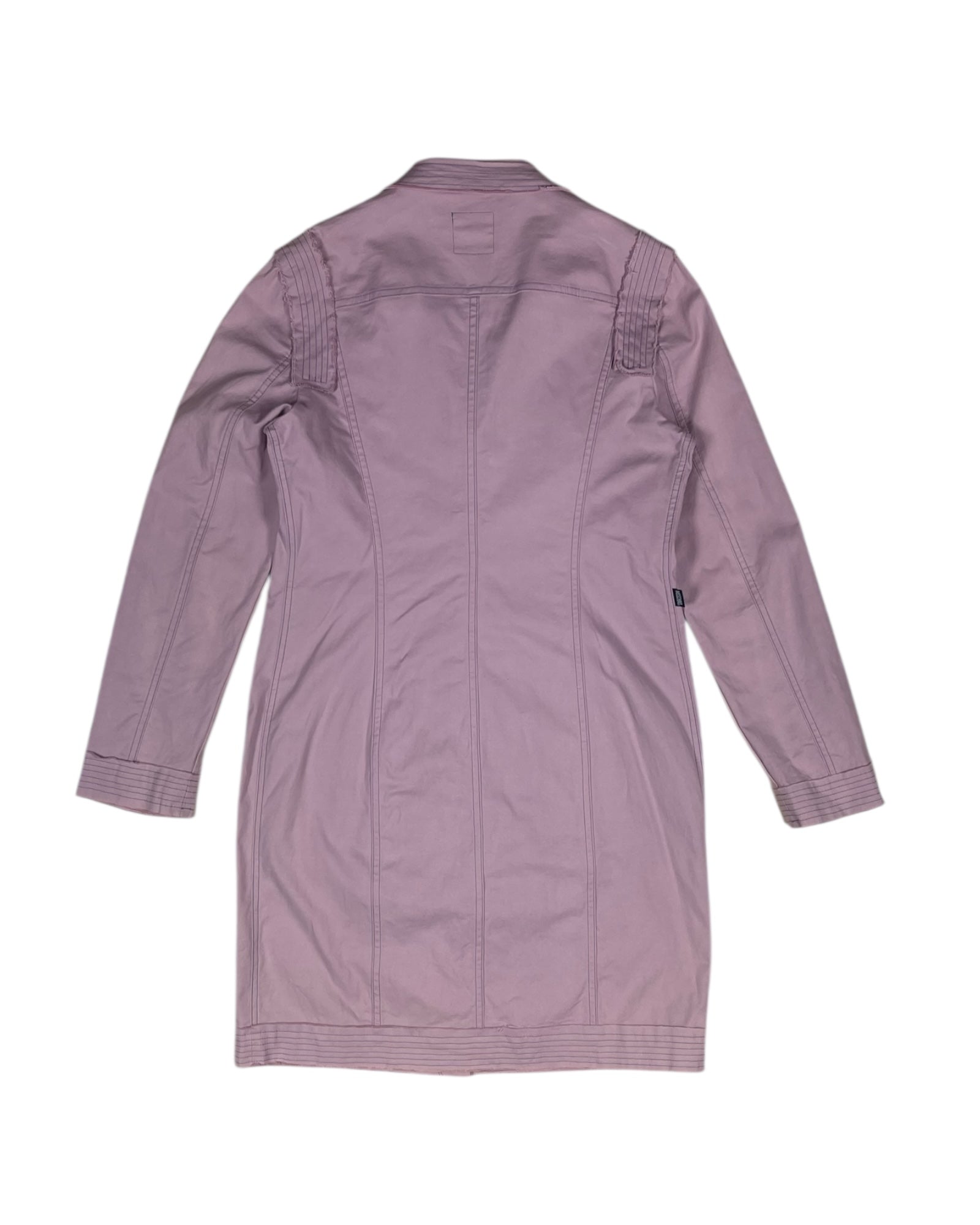 Vintage Moschino Coat Made in Italy Cotton Pink- Lilac