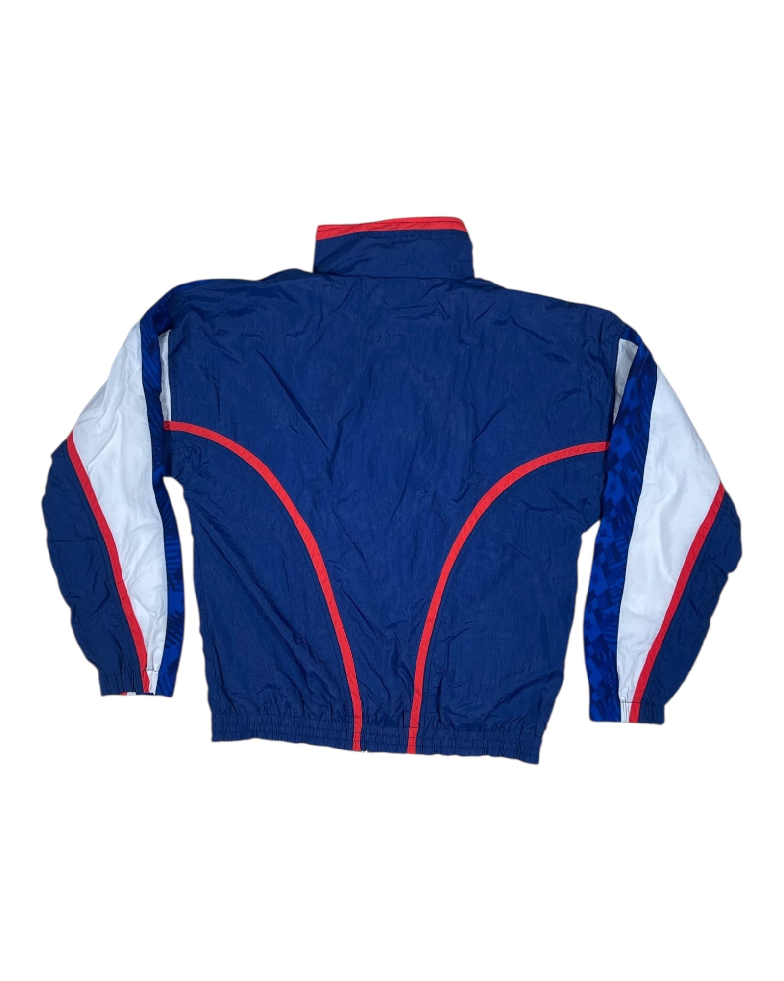 Vintage Netherlands KNVB Lotto 1992 - 1994 Jacket Shell Size L Blue White Red