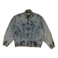 Vintage Nike Challenge Court Acid Washed Denim Jeans Jacket Tennis Andre Agassi John McEnroe Size M Made in Hong Kong