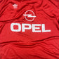 Vintage Rare Bayern Munich Munchen Adidas Home 1989 - 1991 Football Soccer Shirt Long Sleeve Made in West Germany Red Opel Size M