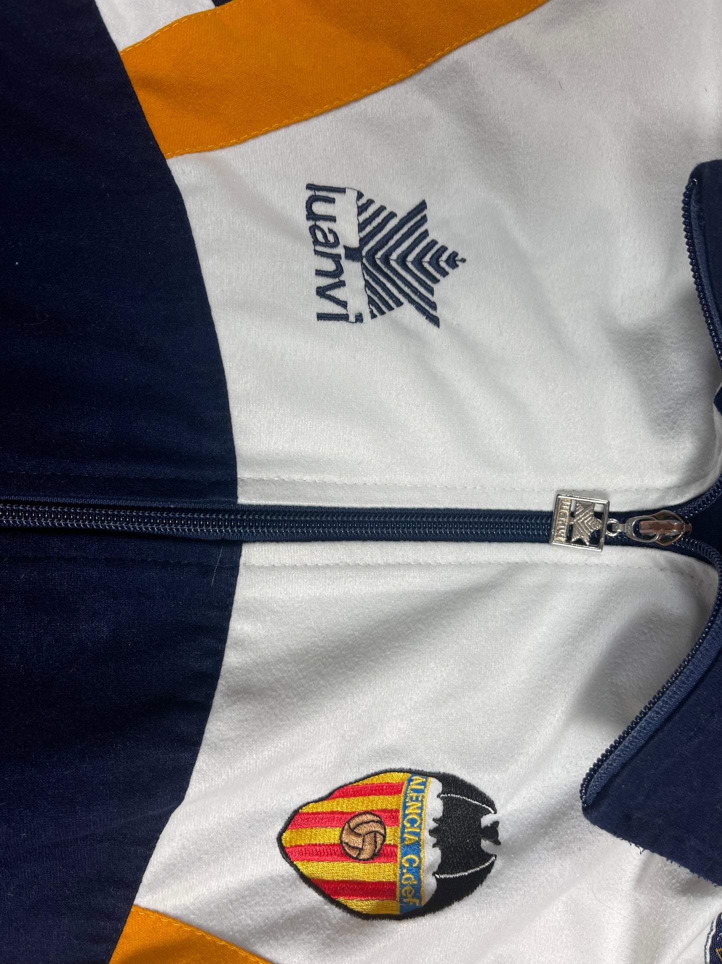 ⚽️Vintage Valencia Luanvi 1996 - 1997 Football Jacket Blue Size L