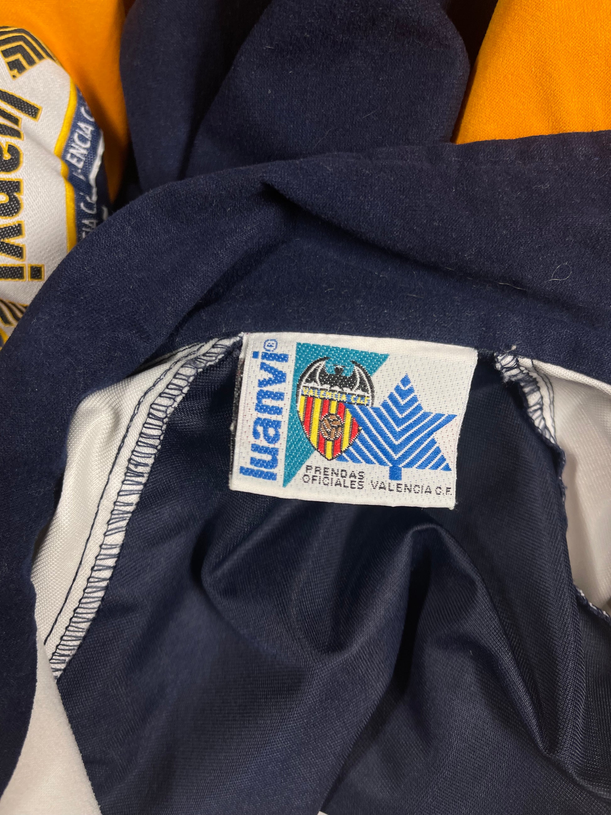 ⚽️Vintage Valencia Luanvi 1996 - 1997 Football Jacket Blue Size L