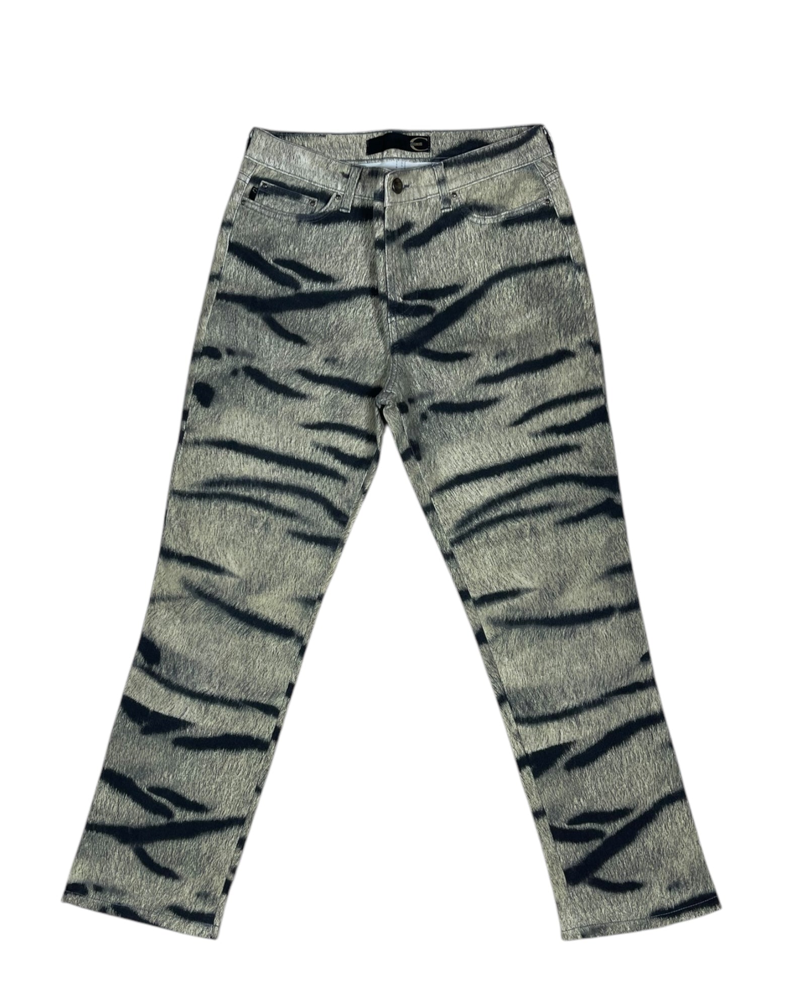 Vintage Y2K Just Cavalli Pants Animal Print Made in Italy Size XS-S
