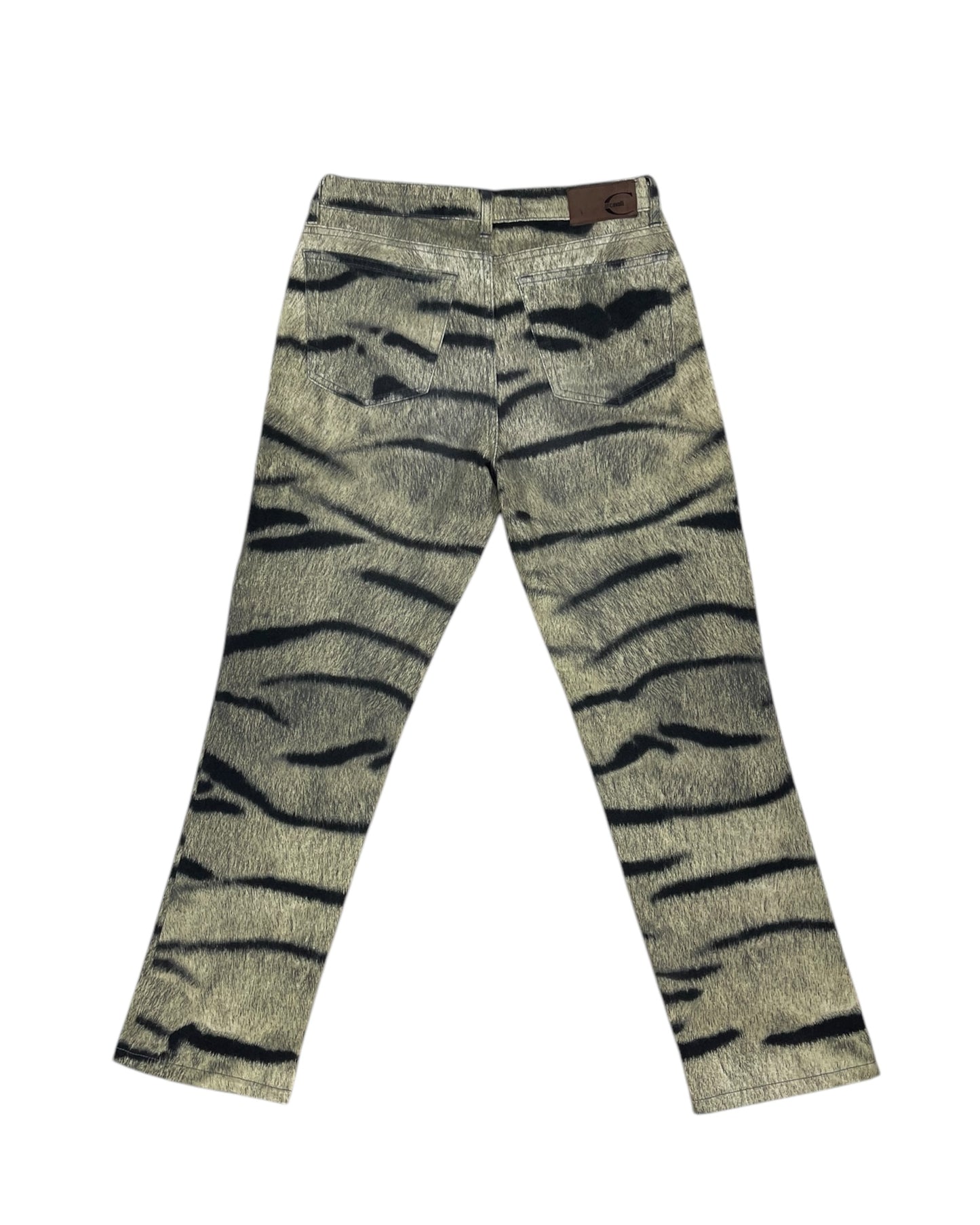 Vintage Y2K Just Cavalli Pants Animal Print Made in Italy Size XS-S