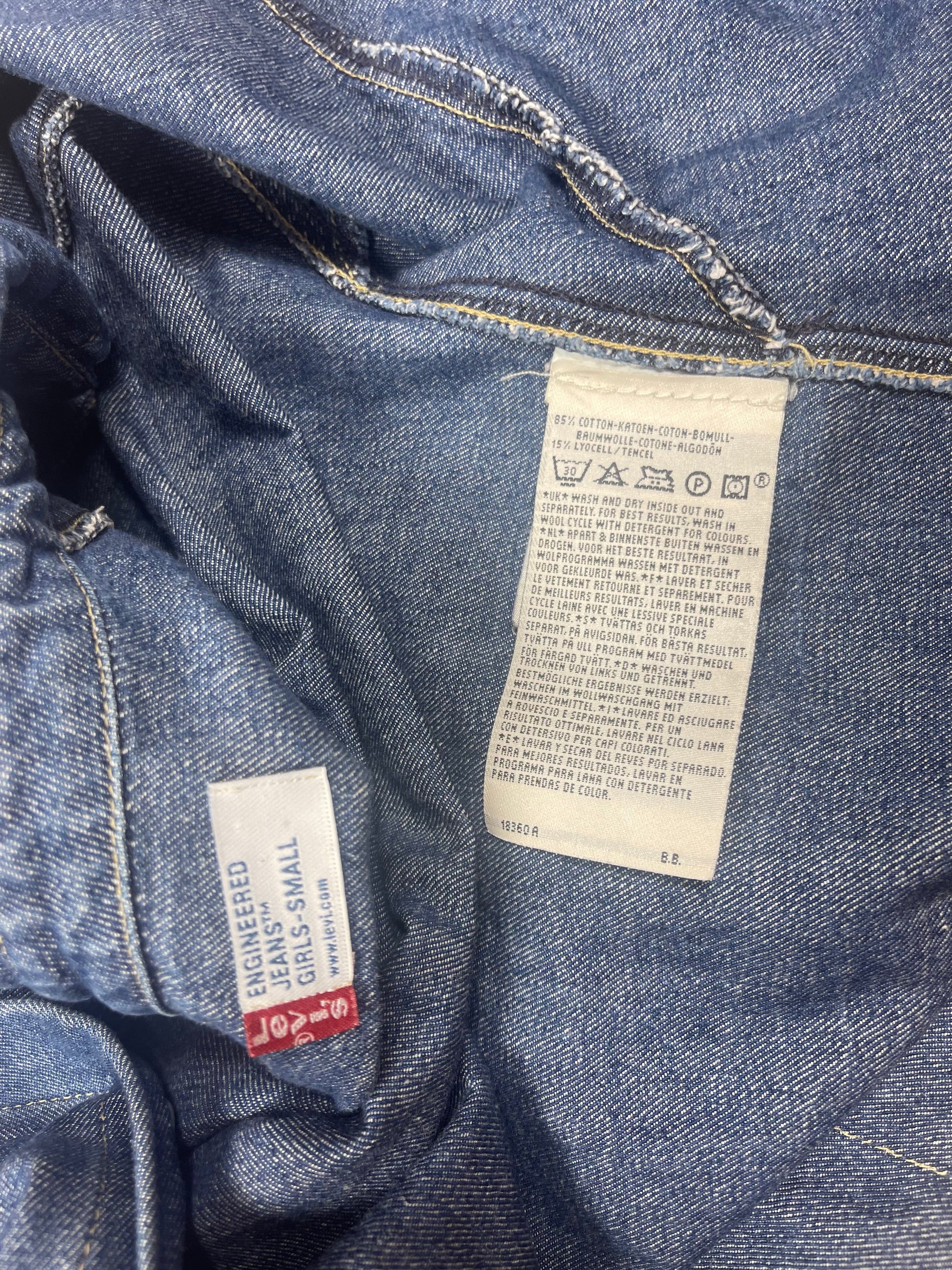 Vintage Y2K Levi's Engineered Denim Jeans Shirt Avant Garde Size S