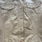 Vintage Y2K Versace Jeans Couture Leather Jacket Made in Italy Size M Beige