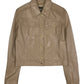 Vintage Y2K Versace Jeans Couture Leather Jacket Made in Italy Size M Beige