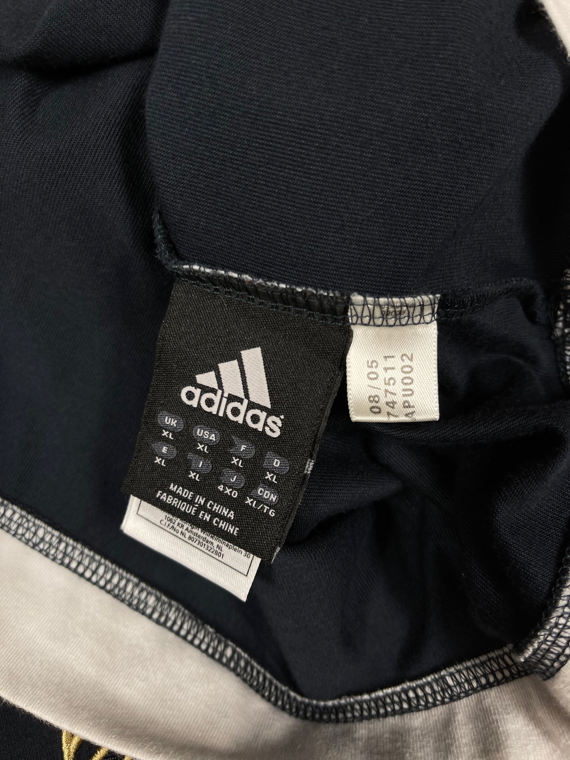 Y2K 2005 Adidas David Beckham Sweatshirt Size XL Blue White