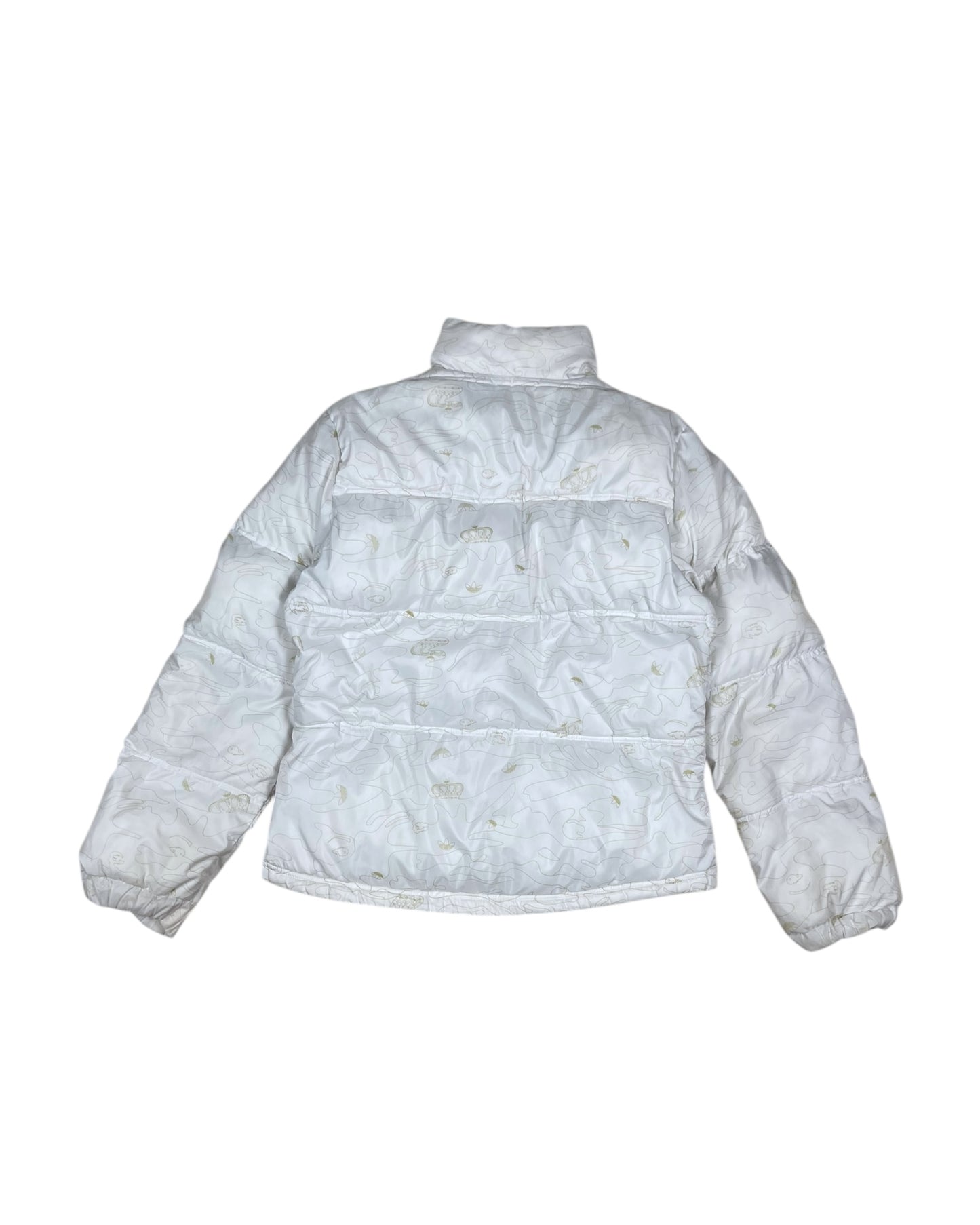 Y2K 2005 Missy Elliott Respect M.E. Puffer Jacket White Size M Polyester