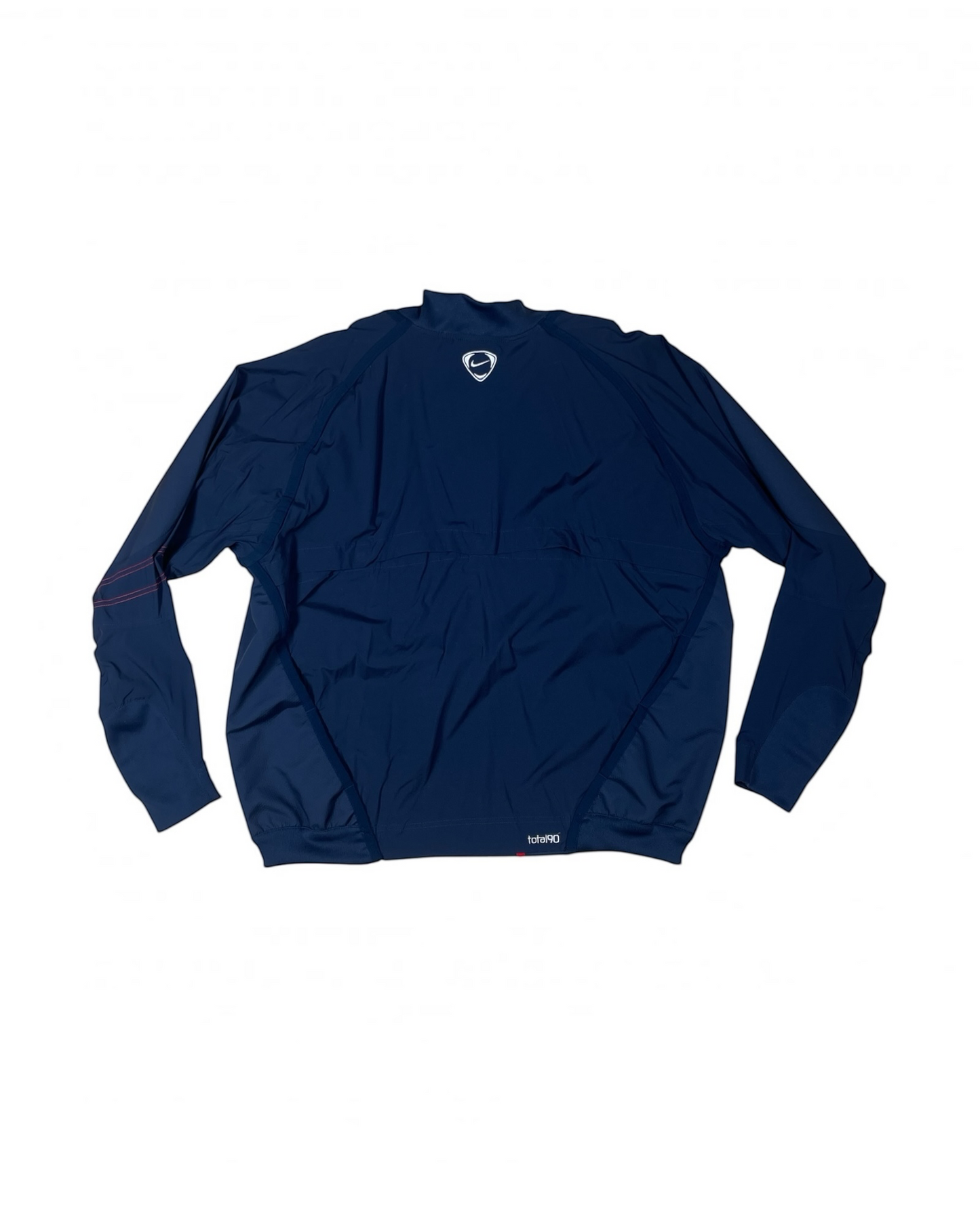 Y2K Arsenal London AFC Nike Total 90 2004 - 2006 Drill Training Top Techwear Technical Pullover Sweatshirt Blue The Gunners