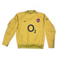 Y2K Arsenal Nike Total 90 2005 - 2006 Drill Top Sweat Top Yellow Size L