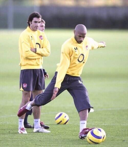 Y2K Arsenal Nike Total 90 2005 - 2006 Drill Top Sweat Top Yellow Size L Henry Bergkamp Pires