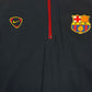 Y2K Barcelona Nike Team 2000 - 2001 Reversible Drill Top 1/4 Zip Red Blue Polyester Nylon Size XL