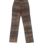 Y2K Bold Just Cavalli Animal Python Snake Skin Print Emily Ratajkowski Emrata Pants Trousers Made in Italy Cotton Size XS - S Low Waist