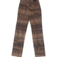 Y2K Bold Just Cavalli Animal Python Snake Skin Print Emily Ratajkowski Emrata Pants Trousers Made in Italy Cotton Size XS - S Low Waist