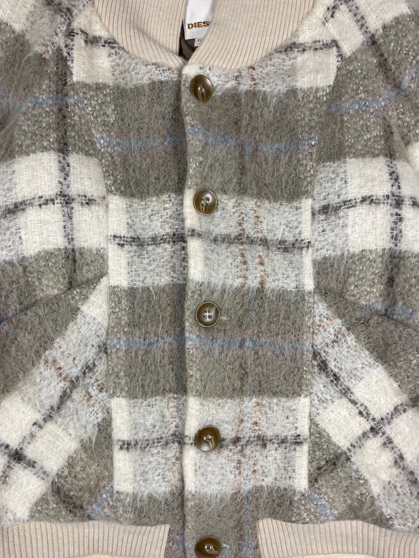 Y2K Diesel Jacket / Cardigan Made in Italy Size S Sample Wool Alpaca Polyester Acrylic