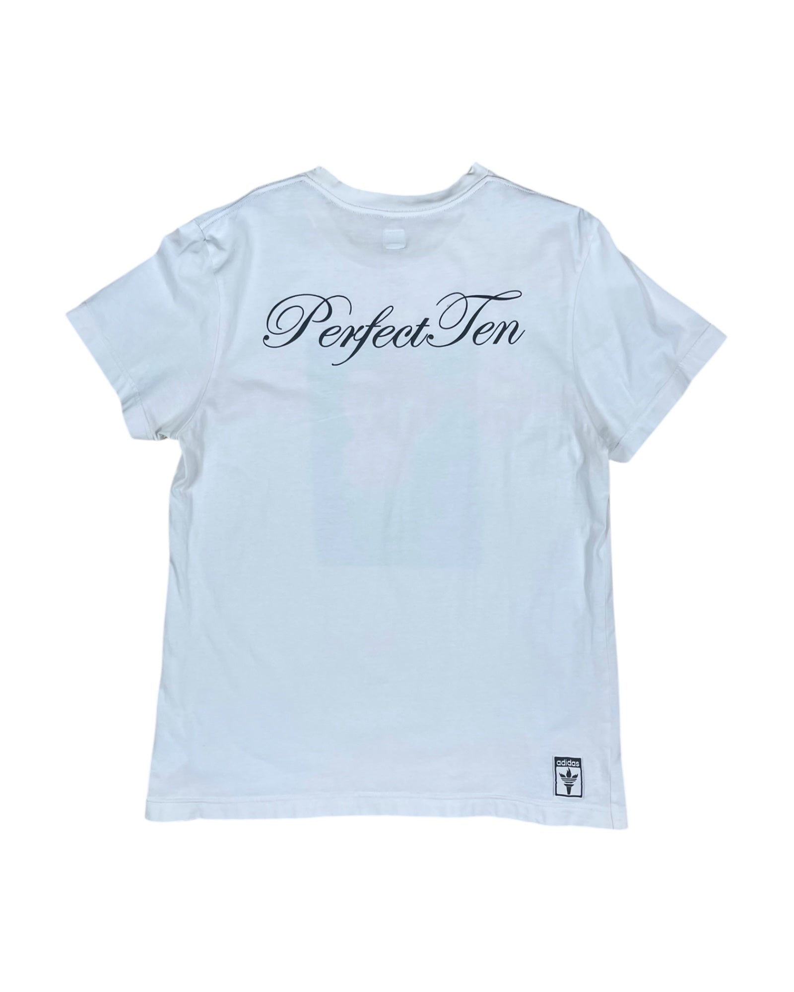 Y2K Nadia Comaneci Perfect Ten Olympics Adidas Originals T-Shirt White