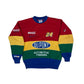Y2K Nascar Jeff Gordon 24 Du Pont Rainbow Blue Green Yellow Red Racing Sweater Chase Authentic Sweatshirt Automotive Finishes Hendrick Motorsports Size L
