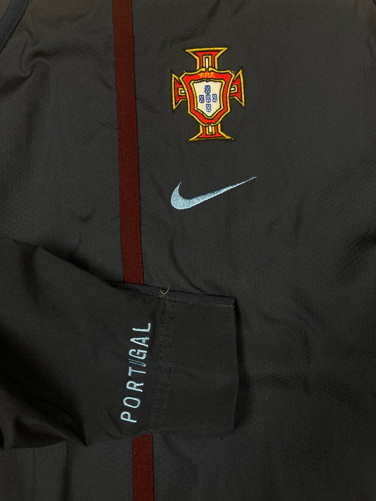 Y2K Nike Total 90 Portugal Drill Top 2004 - 2006 Sweatshirt Training Top Size M Cristiano Ronaldo Figo
