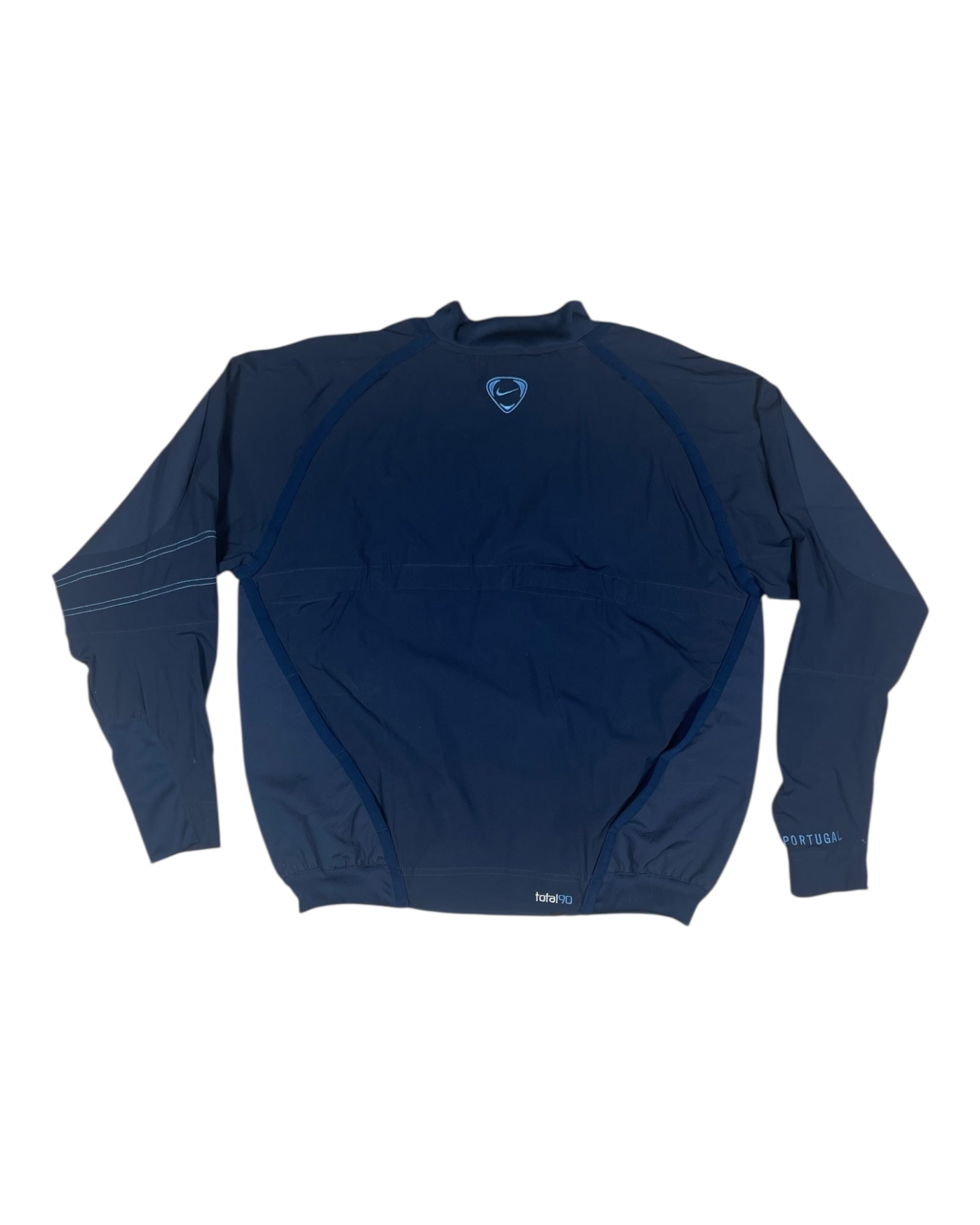 Y2K Nike Total 90 Portugal Drill Top 2004 - 2006 Sweatshirt Training Top Size M Cristiano Ronaldo Figo