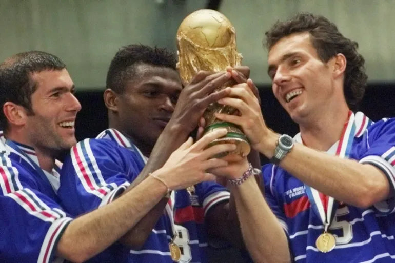 Zidane Desailly Blanc France 1998 World Cup