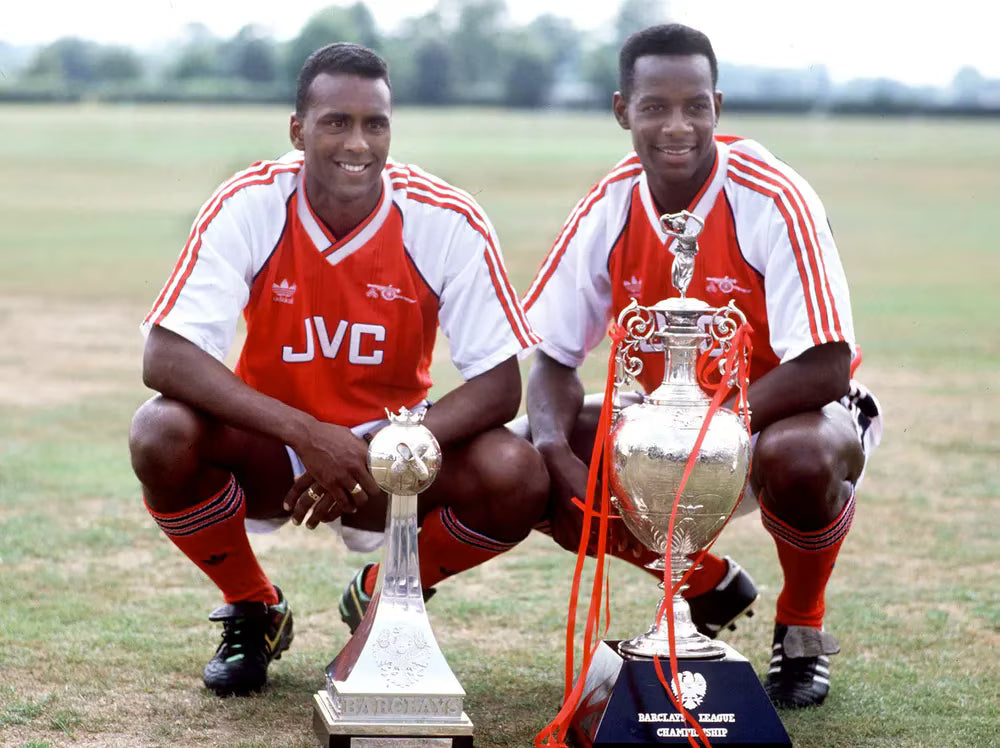 Vintage Authentic Arsenal Adidas 1988 - 1990 Home Football Shirt JVC Red White Made in UK Size S