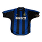 Authentic Inter Internazionale Milano Milan Nike Team 2000-2001 Home Football Shirt Black Blue Pirelli Size S Made in UK BNWT NOS OG DS DRI-FIT