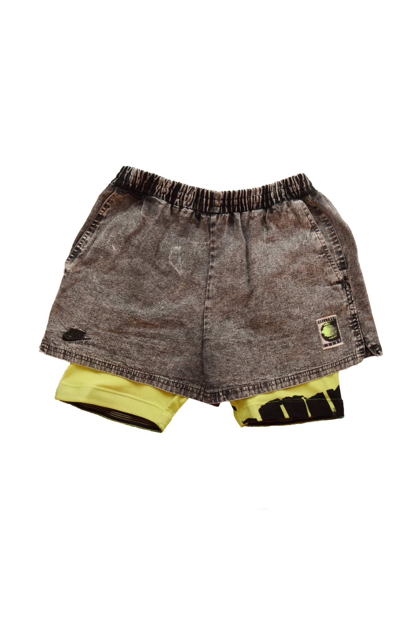 Nike Challenge Court Shorts Acid Washed With Leggins Attached Andre Agassi
