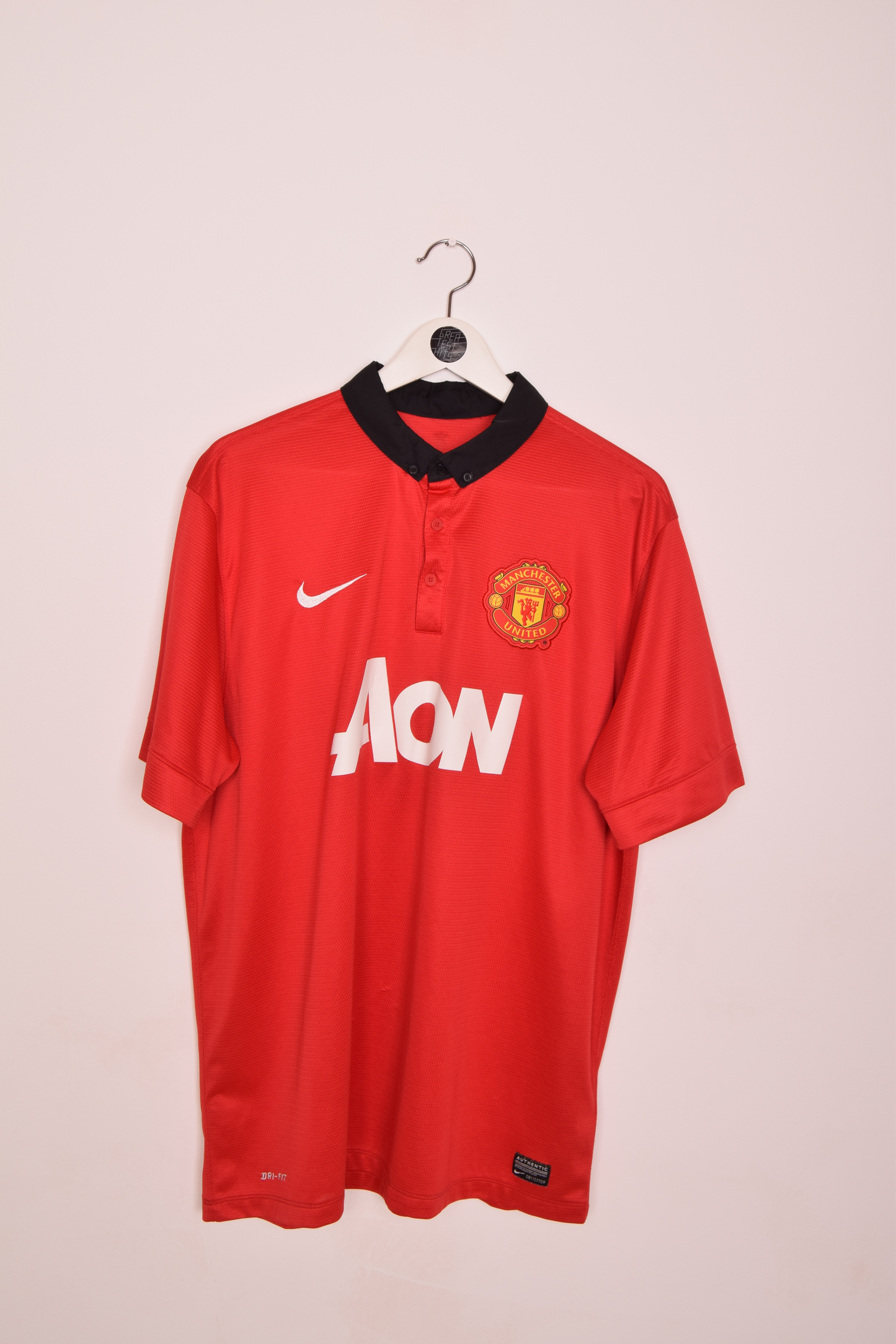 Manchester United Nike 2013-2014 Nike Home Football Shirt Size XL AON Red