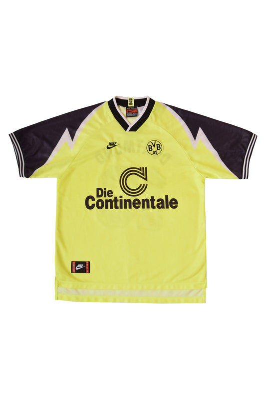 Borusssia Dortmund BVB Nike Premier 1995-1996 Home Football Shirt Size XL #10 Moller