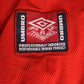 Vintage Umbro Pro Training Football Shirt Red Size XXL