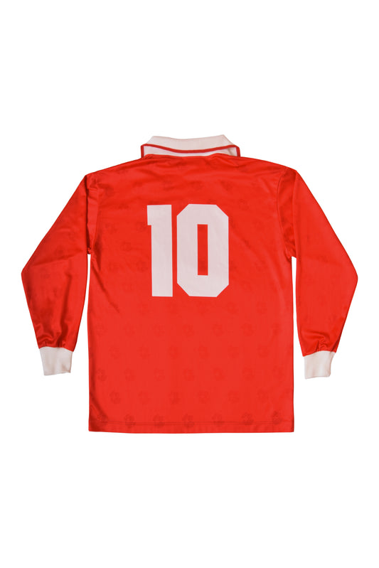 Switzerland Lotto Home Football Shirt #10 Sforza Red Size L