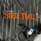 Vintage 90's Adidas Streetball Jersey / Shirt Size XL-XXL Black With White Stripes Heavy Workwear Cotton Basketball