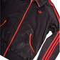 Vintage 70's 80's Adidas Track Top Jacket Size S-M Black Red