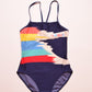 Vintage 80's Adidas Swimsuit Swimwear One Piece Size S Made in Italy