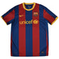 FC Barcelona Nike Home Football Shirt Size L Red Blue DRI-FIT Unicef