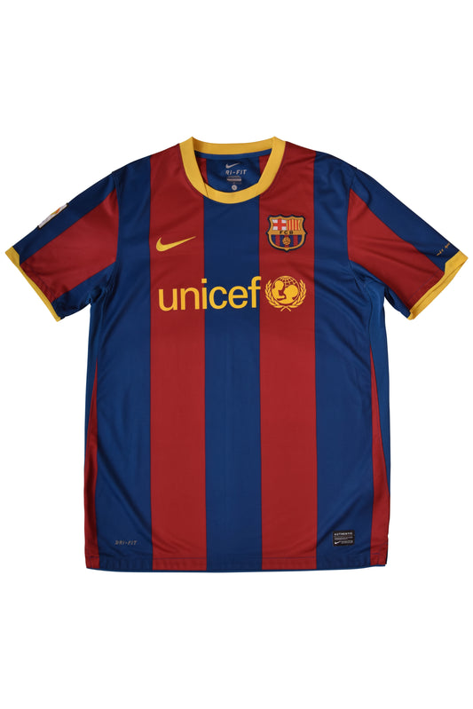 FC Barcelona Nike Home Football Shirt Size L Red Blue DRI-FIT Unicef