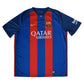 FC Barcelona Nike Home Football Shirt 2016-2017 Red Blue Size XL Qatar