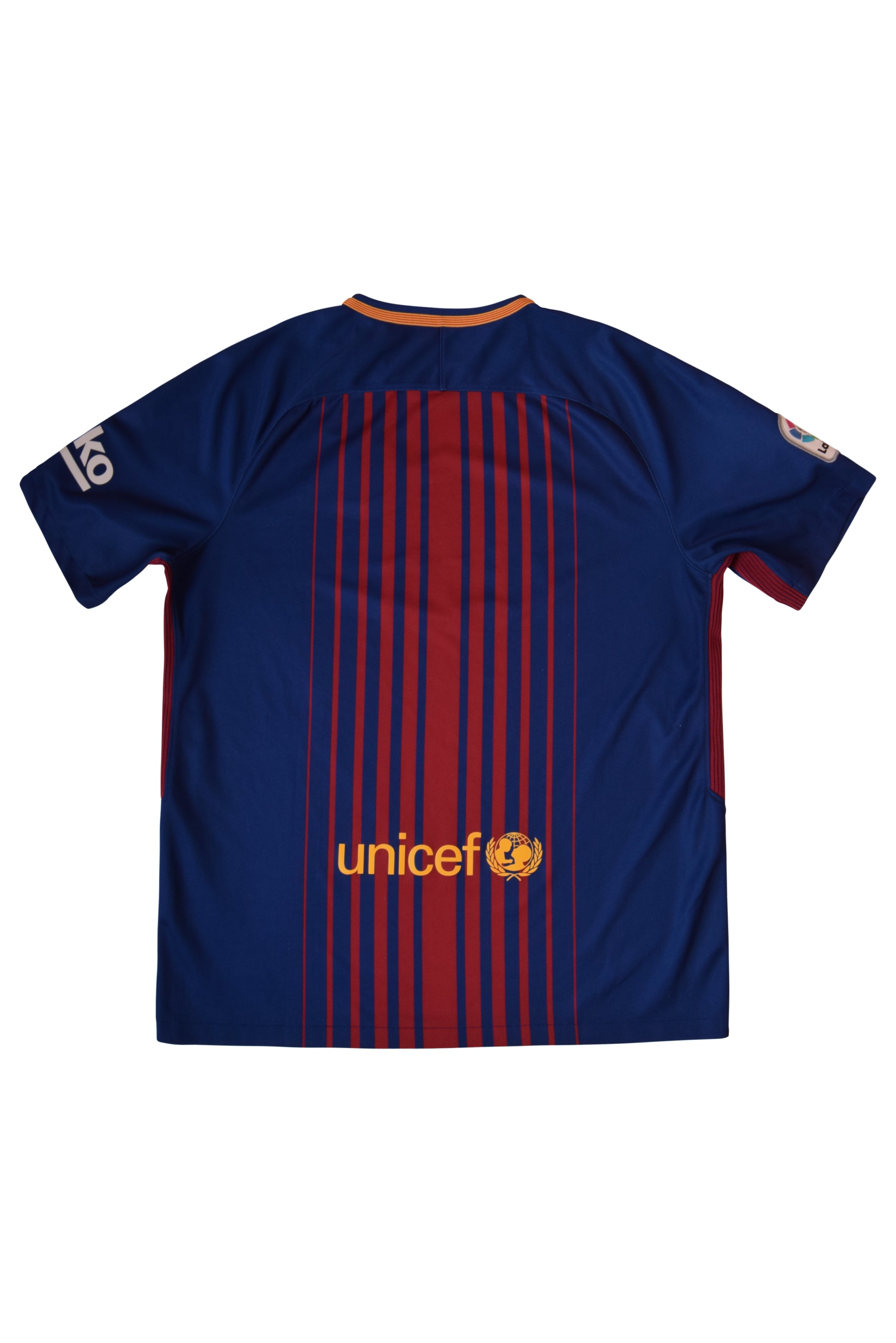FC Barcelona Nike Home Football Shirt 2017-2018 Size L Red Blue Rakuten