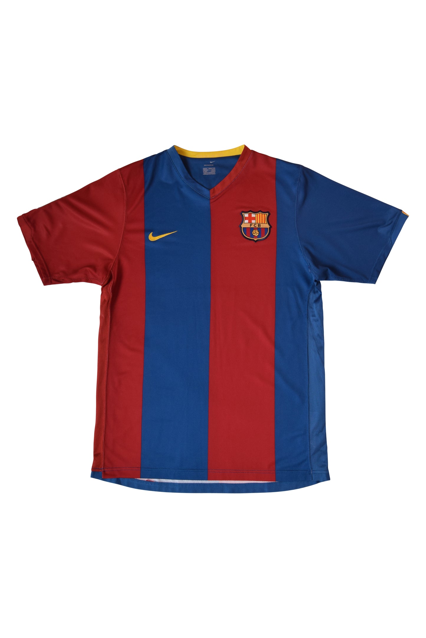 FC Barcelona Nike Home Football Shirt Size M Red Blue Sphere Dry