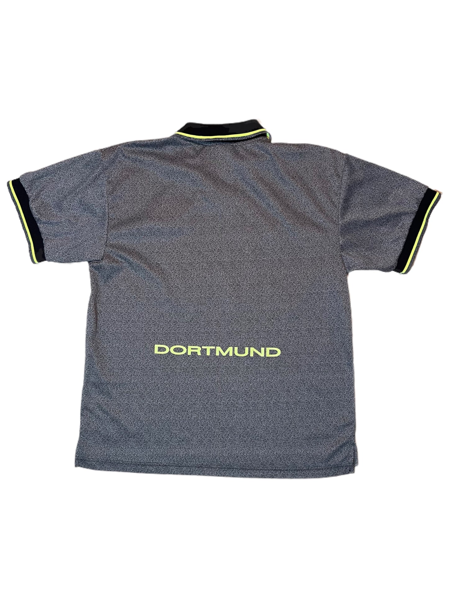 Vintage BVB Borussia Dortmund Nike 1997-1998 Away Football Shirt Grey Size L Made in UK S. Oliver