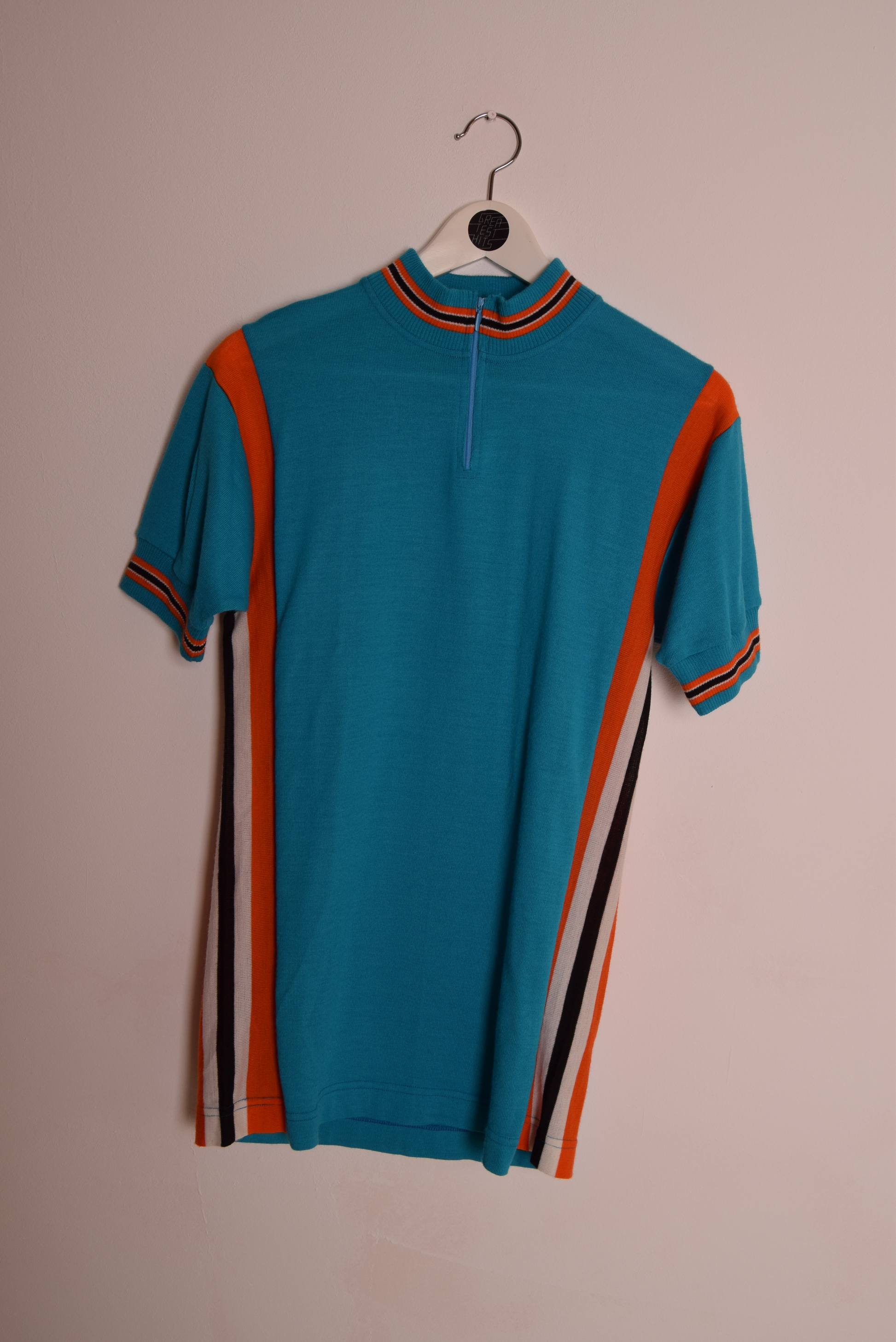 Vintage 80's Cycling Jersey Wool