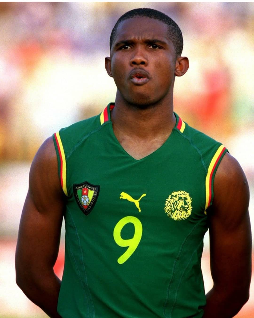 Cameroon Puma 2002-2003 Home Football Shirt Green Size XL
