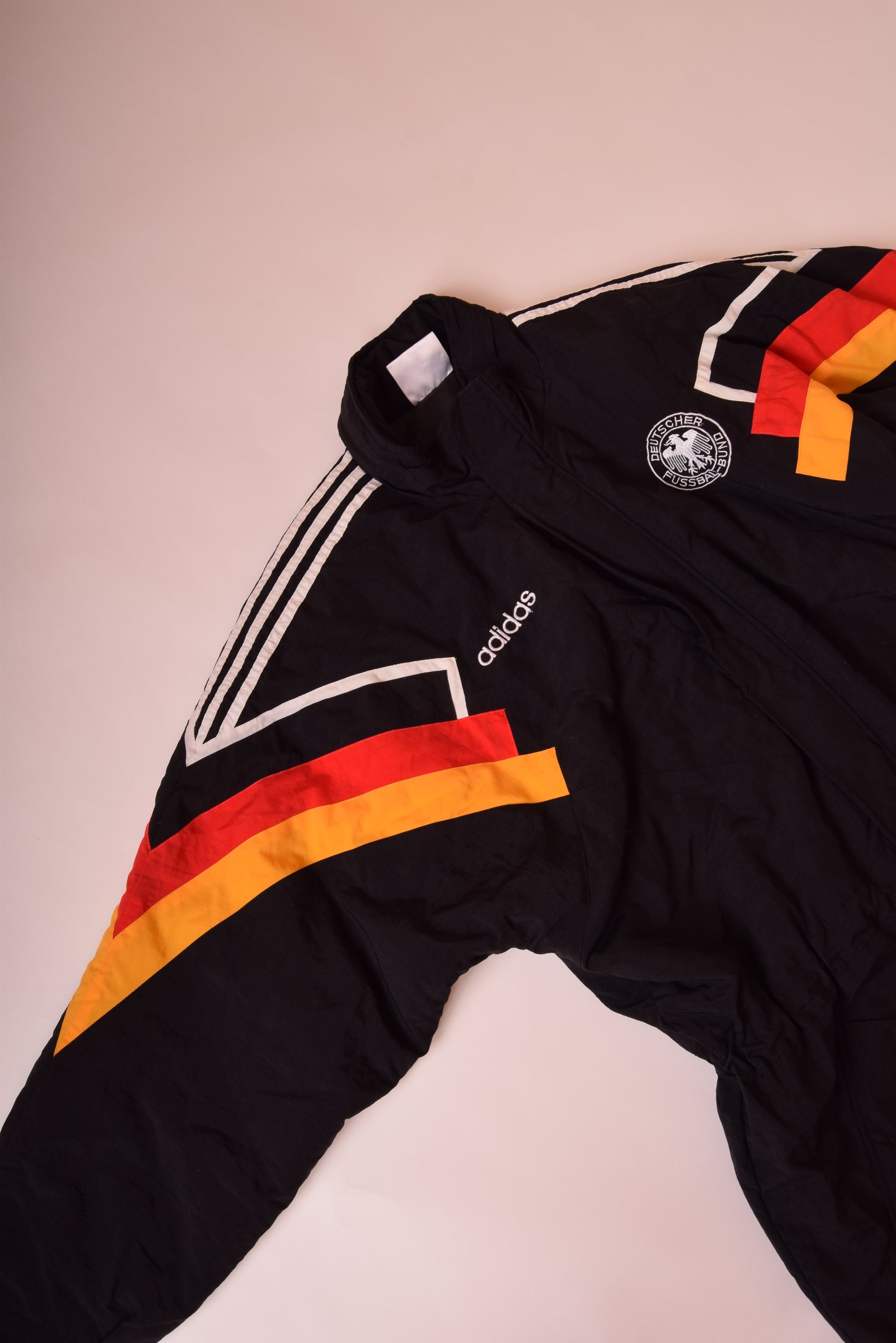 Vintage ADIDAS GERMANY FOOTBALL BENCH COAT / JACKET 1992 - 1994