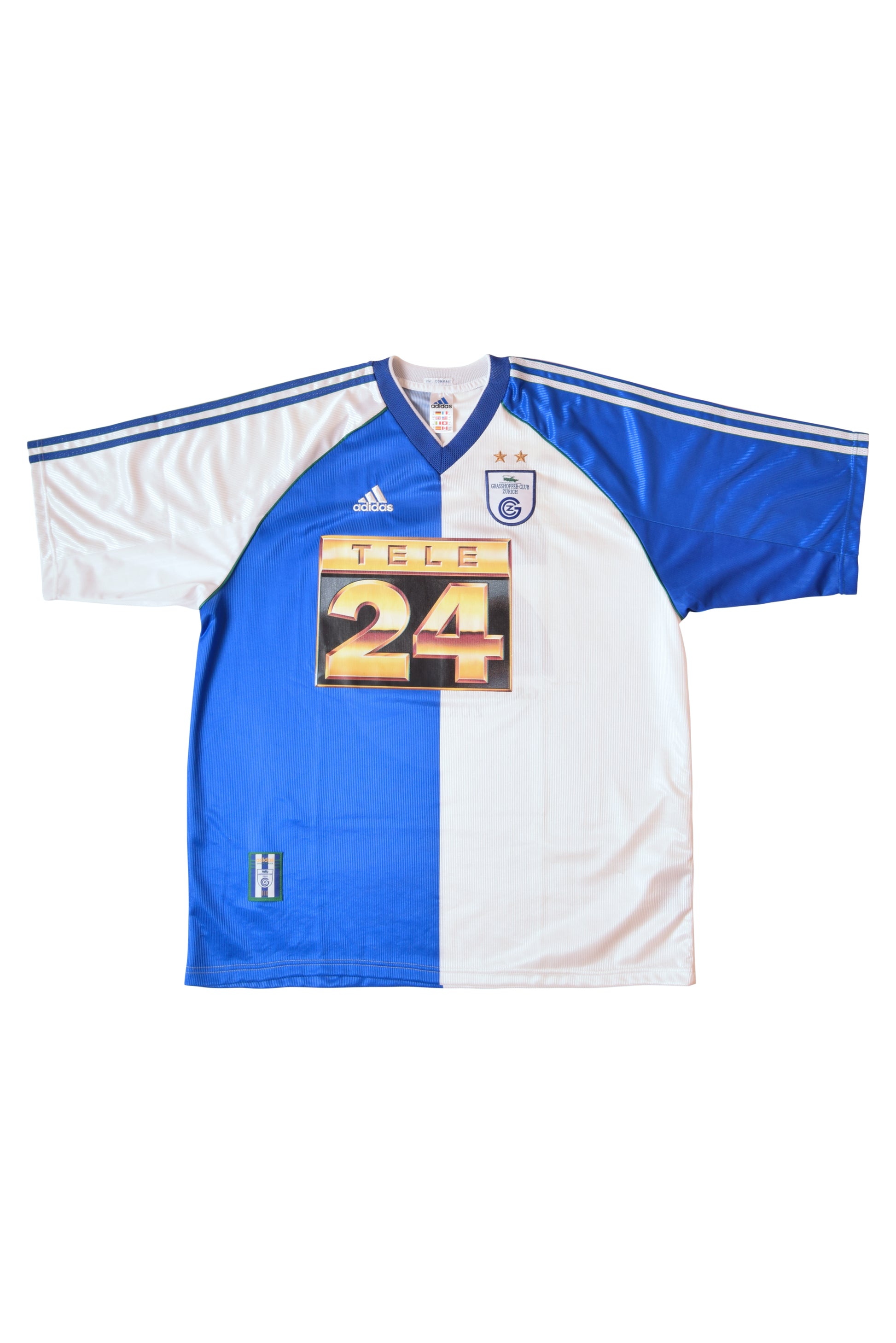 Vintage Football shirt Home Grasshopper Zurich Chapuisat Size XL '99-'00 Made in England