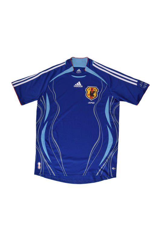 Adidas Japan 2006-2007 Home Football Shirt Blue Size S ClimaCool